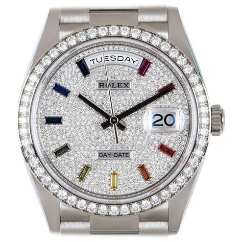 diamond paved dial rolex|Rolex watch time guide.